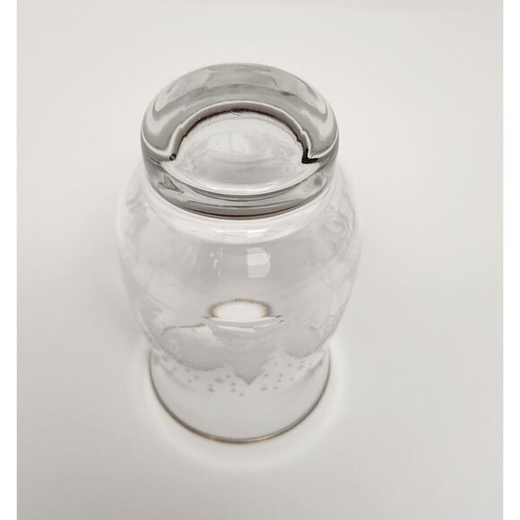 Libbey Arby's Christmas Etched Vintage 10oz Pinecone Gold Rim Glasses Lots Of 6 - Picture 4 of 9